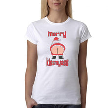 Load image into Gallery viewer, Merry Kissmyass - Christmas T-Shirt Gift - Mens/Womens Funny Tee Xmas Rude