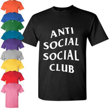 Load image into Gallery viewer, Anti social social club T Shirt New Black White Men Size M Tank L Tee