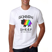 Load image into Gallery viewer, LGBT Rainbow Sheep Of The Family - T-Shirt Mens/Womens Tee - Rainbow Pride Love