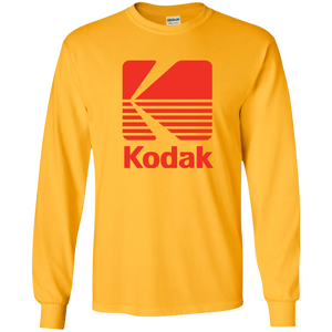 Kodak Film, Camera, Photography, Photographer, Retro Logo, Long Sleeve T-Shirt