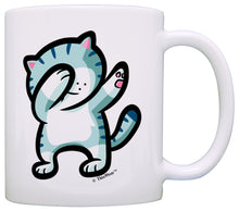 Load image into Gallery viewer, Funny Cat Mug Dabbing Cat Funny Meme Dance Rescue Cat Coffee Mug Tea Cup