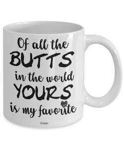 To My Wife Coffee Mug Tea Cup Funny Gift For Her From Husband Favorite Butt m68