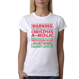 Bah Humbug Christmas-a-holic - Mens/Womens Funny T-Shirt - Love Hate Xmas