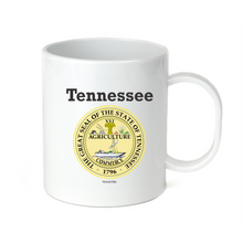 Load image into Gallery viewer, Coffee Cup Mug Travel 11 15 oz USA State Seal Tennessee Big