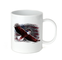Load image into Gallery viewer, Coffee Cup Mug Travel 11 15 oz Soaring American Eagle Patriotic