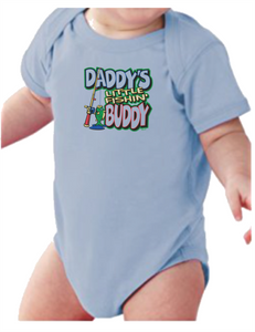 Infant Creeper Bodysuit One Piece T-shirt Daddy's Little Fishin' Buddy k-425