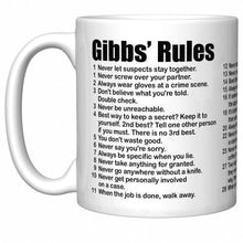 Load image into Gallery viewer, NCIS Gibbs&#39; Rules Coffee Mug (Old Version) Son or Daughter, Kids,gift tea cup