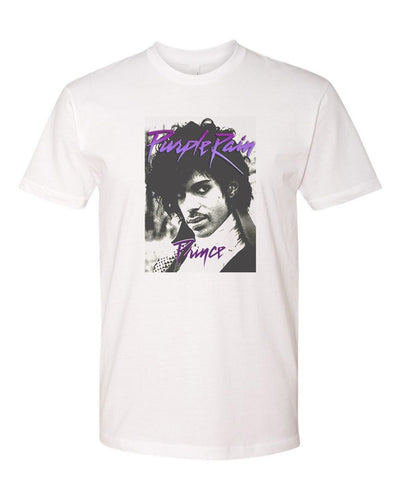 PRINCE PURPLE RAIN VINTAGE T-SHIRT TEE 80'S MUSIC POP ICON RIP NEW S-3XL - WHITE