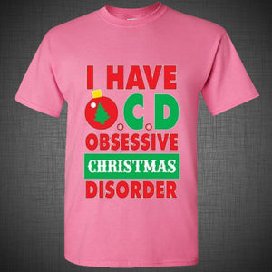 CHRISTMAS gift t shirt funny christmas OCD obsessive christmas disorder tank top