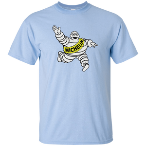 Michelin, T-shirt, Automotive, Tires, Michelin Man, Racing, Bibendum