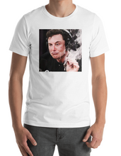 Load image into Gallery viewer, Elon Musk Smoking Black and White Shirt Sizes S to 3XL