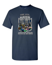 Load image into Gallery viewer, LOS ANGELES RAMS NEW ENGLAND PATRIOTS THE ATL BOWL SUPER BOWL 53 T SHIRT - NAVY