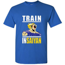 Load image into Gallery viewer, Train Insaiyan Gym T-Shirt Training to Beat Goku or Krillin DBZ Dragon Ball Z T