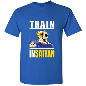 Train Insaiyan Gym T-Shirt Training to Beat Goku or Krillin DBZ Dragon Ball Z T