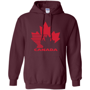 Team Canada, Retro, 80's, Hockey, Logo, Jersey, G185 Gildan Pullover Hoodie 8 oz