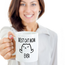 Load image into Gallery viewer, Best Cat Mom Ever Mug - Crazy Cat Lady Gift Cup for Girlfriend, Granny, Sister