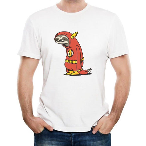 Sloth Flash - Mens/Womens Novelty T-Shirt - Funny Superhero Gift Barry Allen