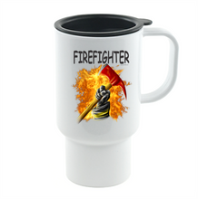 Load image into Gallery viewer, Coffee Cup Mug Travel 11 15oz Firefighter Fire Truck Fireman