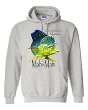 Load image into Gallery viewer, hooded Pullover Sweatshirt Hoodie Fish Fishing Mahi Mahi Coryphaena Hippurus