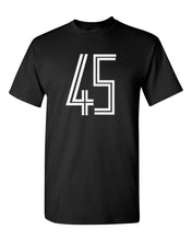 Load image into Gallery viewer, JORDAN 45 MEN&#39;S T-SHIRT SNEAKER TEE JORDAN 11 XI RETRO CONCORD NEW - BLACK