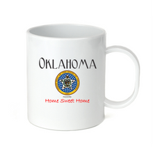 Load image into Gallery viewer, Coffee Cup Mug Travel 11 15 oz USA State Seal Oklahoma Home Sweet