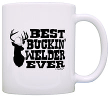 Load image into Gallery viewer, Welder Gifts Best Buckin&#39; Welder Ever Coworker Gift Hunting Coffee Mug Tea Cup