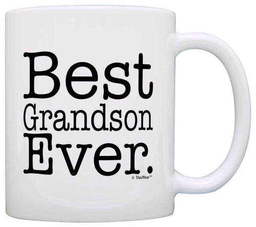 Gift for Grandson Best Grandson Ever Fun Birthday Gift Coffee Mug Tea Cup