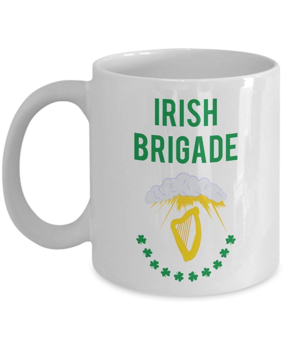 Irish Brigade Mug - Funny Tea Hot Cocoa Coffee Cup - Novelty Birthday Gift Idea