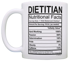 Load image into Gallery viewer, Registered Dietitian Gifts for Women Dietitian Nutritional Coffee Mug Tea Cup