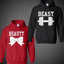 Load image into Gallery viewer, Valentine&#39;s Day Couple matching Disney hoodies Beauty and Beast HOODIE Jacket