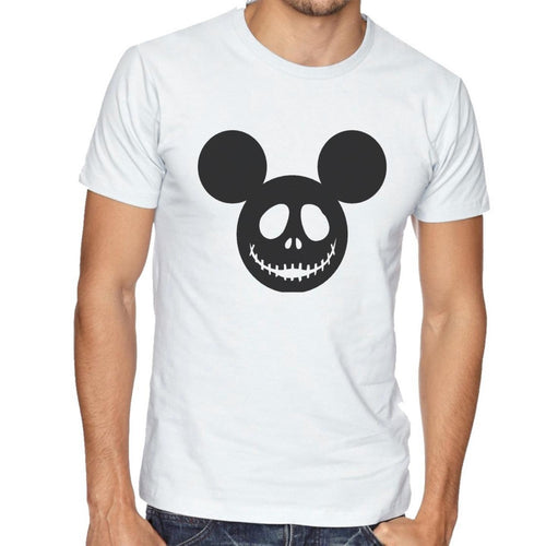 Mickey Mouse Skeleton Face T-Shirt - Mens/Womens - Halloween Tshirt - Costume