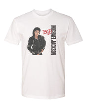 Load image into Gallery viewer, MICHAEL JACKSON BAD MEN&#39;S T-SHIRT TEE MUSIC ARTIST NEW - WHITE