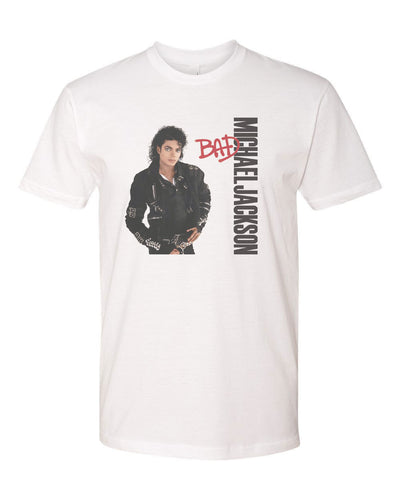 MICHAEL JACKSON BAD MEN'S T-SHIRT TEE MUSIC ARTIST NEW - WHITE