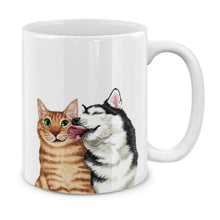 Load image into Gallery viewer, Dog Cat Design 11 OZ Mug Creative Ceramic Coffee Water Porcelain Cup