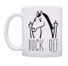 Load image into Gallery viewer, Horse Lovers Gifts Buck Off Funny Horse Gift Horse Theme Coffee Mug Tea Cup