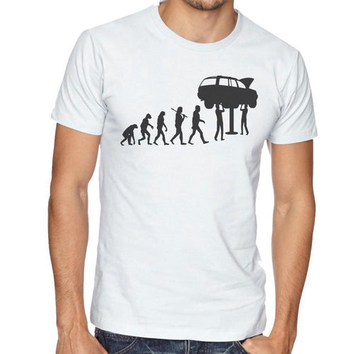 Evolution Of A Mechanic - Funny Men's T-Shirt Clothing Top Gift Technician