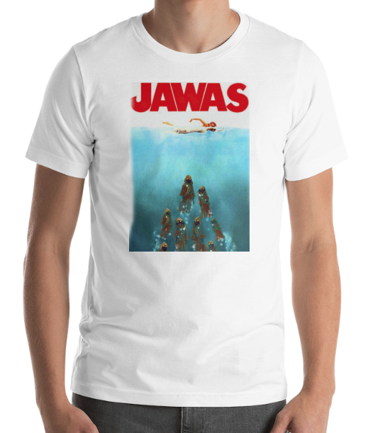 Star Wars Jawas - Jaws Spoof T-shirt Sizes S to 3XL