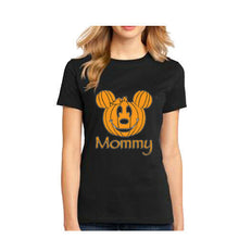 Load image into Gallery viewer, Halloween T Shirt Mommy Mom funny pumpkin head funny tee costume women&#39;s tee