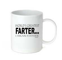Load image into Gallery viewer, Coffee Cup Travel Mug 11 15 oz World's Greatest Farter I Mean Father Dad Fart