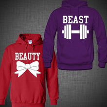 Load image into Gallery viewer, Valentine&#39;s Day Couple matching Disney hoodies Beauty and Beast HOODIE Jacket