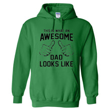 Load image into Gallery viewer, Christmas This is what an AWESOME Dad looks like father&#39;s day HOODIE