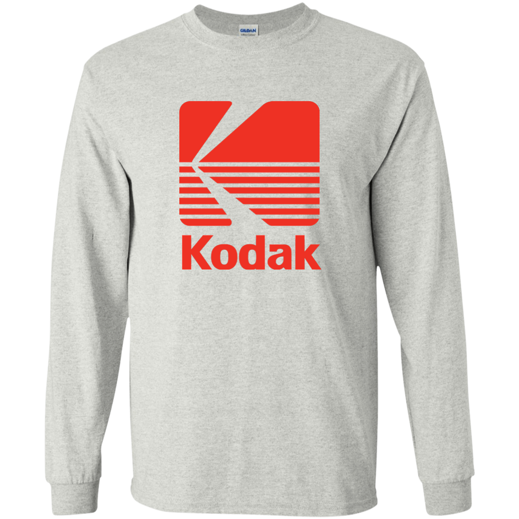 Kodak Film, Camera, Photography, Photographer, Retro Logo, Long Sleeve T-Shirt