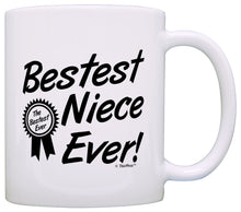 Load image into Gallery viewer, Birthday Gift for Niece Bestest Best Niece Ever Award Coffee Mug Tea Cup