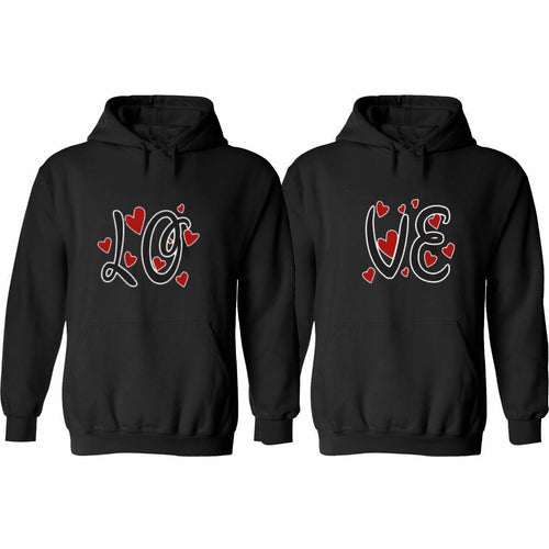 Valentine's Day Matching couple sweatshirts hoodie Jacket pullover Love heart