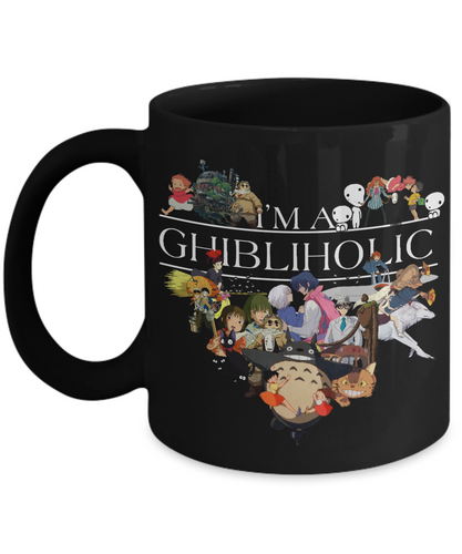 I'm a Ghibliholic - Anime Totoro 11 Oz Coffee Mug Tea Cup Gift