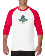 Load image into Gallery viewer, Gildan Raglan T-shirt 3/4 Sleeve Christmas Dr. Seuss How The Grinch Stole