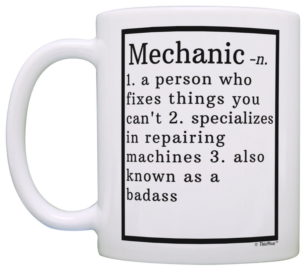 Auto Mechanic Gifts Mechanic Definition Gifts for Mechanics Coffee Mug Tea Cup