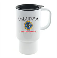 Load image into Gallery viewer, Coffee Cup Mug Travel 11 15 oz USA State Seal Oklahoma Home Sweet