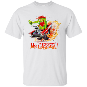 Mr. Gasser, T-Shirt, Hot Rod, Custom, Speed, Car, Kustom, G200 Gildan Ultra Cott