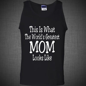 New Fashion Mother's day Gift world's greatest mom T Shirt Casual Tank Top